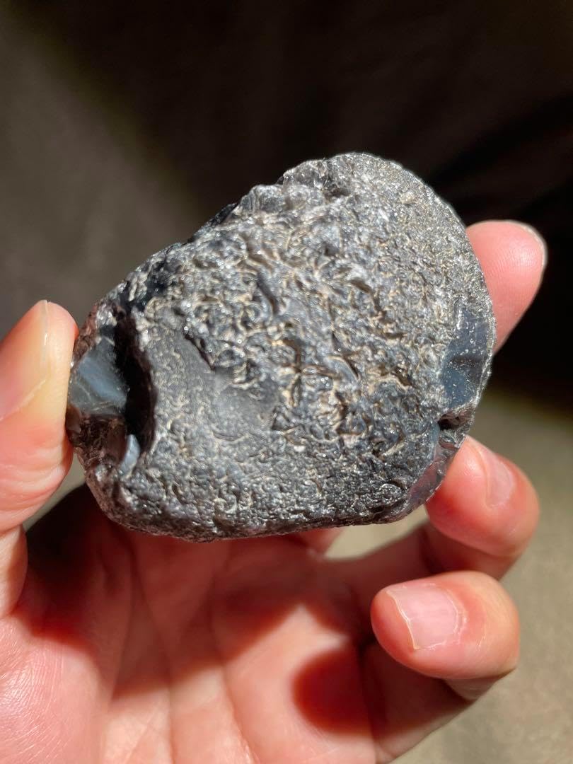 研磨品 十勝石玲瓏 ゴールド＋ブルー＋パープル 超特級品レインボー